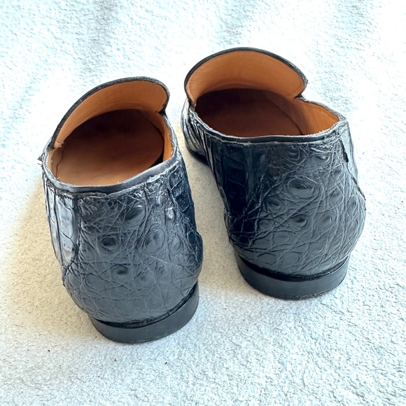 Lucchese women’s Karmen shoe loafer size 6 B caiman crocodile leather - Picture 9 of 10